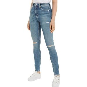 Calvin Klein Jeans Dames High Rise Skinny Broek, Denim Medium, 26W / 32L