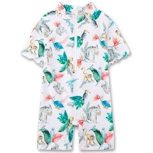Sanetta UV-zwempak off-white | Praktisch en beschermend badpak van polyamide-mix voor meisjes. Badmode voor kinderen, beige, 80