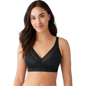 Wacoal Elevated Allure Wirefree beha voor dames, Blanco Y Gris, 90F