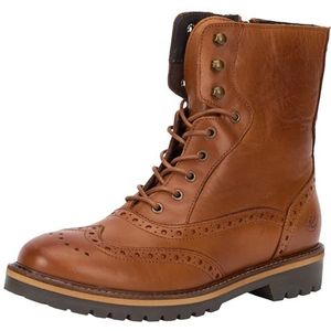 Yasanna Leren dameslaarzen, cognac, 38 EU, cognac, 38 EU