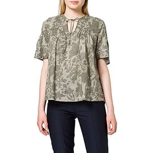 s.Oliver Damesblouse, Summer Kaki Aop, 38