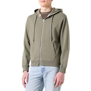 Replay Regular fit sweatjack hoodie met capuchon voor heren, 835 Soft Military, L
