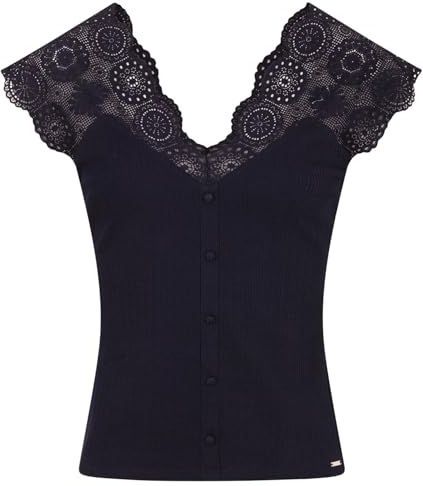 MORGAN - T-shirt - Blauw - Katoen