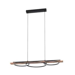 EGLO Boyal Hanglamp - 101 cm - Zwart/Bruin/Landelijk/Wit - Dimbaar
