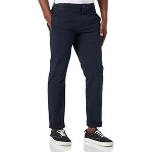 HUGO David222D Slim-Fit Chino voor heren, van elastisch katoen, Dark Blue405, 29W / 32L