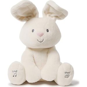GUND Flora Bunny Interactive Plush | Zingt en spreekt in het Engels | Beweegt je oren | Knuffel van 12” | Knuffel voor kinderen vanaf 10 maanden