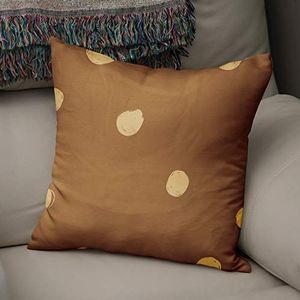 BonaMaison Decoratieve Kussensloop, Bruine tinten Kussenhoezen Bank, Zitkussen, Decoratieve Kussenhoesjes, Kussensloop; Sofa, Slaapkamer, Kantoor, Auto 43x43 Cm - Ontworpen en Vervaardigd in Turkije