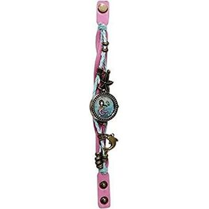 Gorjuss Dames analoog automatisch horloge met geen armband W-21-G, multicolor, Rosa/Azul, Armband