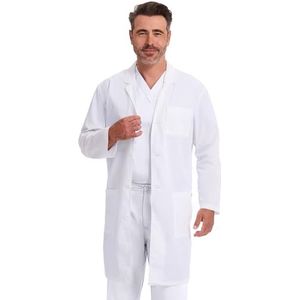 Dickies Unisex Medische Lab Coat, Kleur: wit, S