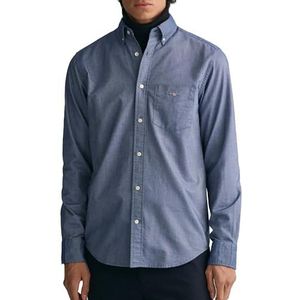 GANT Reg Oxford overhemd voor heren, Persian Blue., 4XL