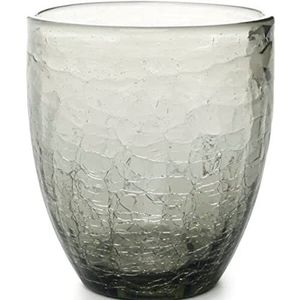 »Crackle« drinkglas, inhoud: 0,25 liter, grijs, 4 stuks
