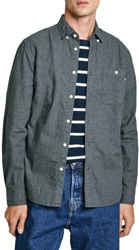 Pepe Jeans - PM308719 - Overhemd - Grijs - Katoen - Lange Mouwen