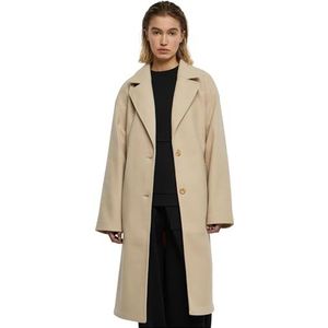 Urban Classics Oversized lange jas voor dames, wetsand, 5XL