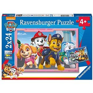 Ravensburger 80534 Paw Patrol 2X 24-delige legpuzzels voor kinderen vanaf 4 jaar - educatief peuterspeelgoed [Amazon Exclusive]