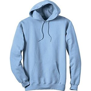 Hanes Ultieme katoenen zwaargewicht pullover hoodie sweatshirt voor heren, zwaargewicht, Lichtblauw, M
