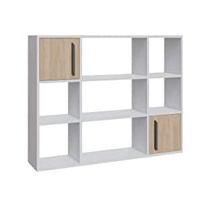 Decorotika Randall Plank, boekenkast, staand rek, opbergrek, kantoorrek