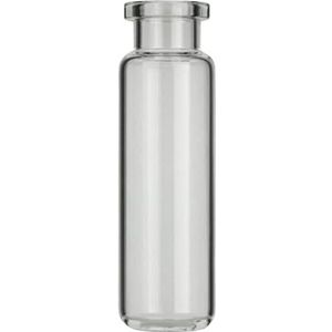 Macherey & Nagel ML-1725 Glazen rolrandfles, afgeronde bodem, N 20, helder, 20,0 ml capaciteit, 22,5 mm diameter, 75,5 mm hoogte, 100 stuks