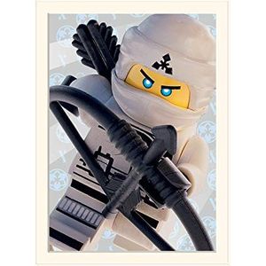Pyramid International Lego Ninjago Movie (Zane Crop) -Gemonteerd Print Memorabilia 30 x 40cm, Papier, Multi kleuren, 30 x 40 x 1,3 cm
