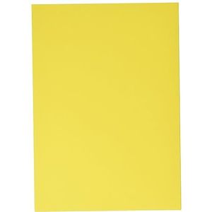 kangaro - Gekleurd papier geel DIN A4-160g/m² FSC mix 50 stuks - briefpapier knutselpapier DIY K-0039-025 29,7 x 21 x 1