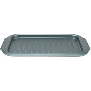 Progress BW09822G2EU7 Shimmer Collection Baking Roasting Tray Oven Sheet, Non Stick with Textured Base, Easy Clean, Oven Safe to 220°C, For Biscuits, Vegetables & Pastries, 39cm, Carbon Steel, Green