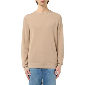 GANT COTTON PIQUE C-NECK, Dry Sand, S