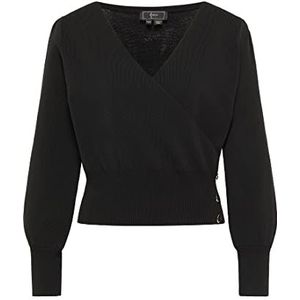 Naemi Elegante gebreide trui voor dames, 29529457, zwart, XS/S, zwart, XS/S