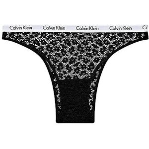 Calvin Klein Dames Braziliaanse slip met kant, zwart (black), S, zwart, S