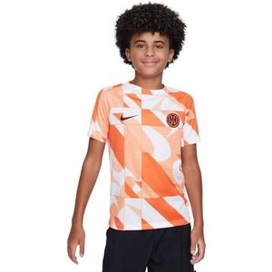 Nike Unisex Kids Shirt Inter Ynk Df Acdprsstpinfk3Rpm, wit/veiligheid oranje/zwart/zwart, DZ1353-100, S
