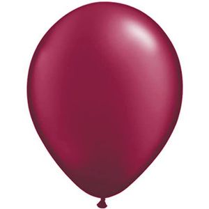 Folat - Wijnrode Ballonnen Pearl Burgundy 28cm - 100 stuks