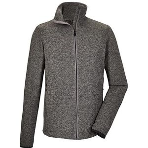 killtec Heren Gebreid fleecejack/fleecejack met opstaande kraag KOS 328 MN FLX JCKT, mid grey, 3XL, 41327-000