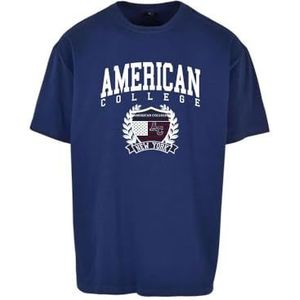 AMERICAN COLLEGE USA American College T-shirt met korte mouwen, uniseks, kinderen, Blauw, 12 Jaar