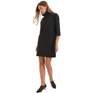 TRENDYOL Dames Thessalonic Knit Dress, antraciet, M