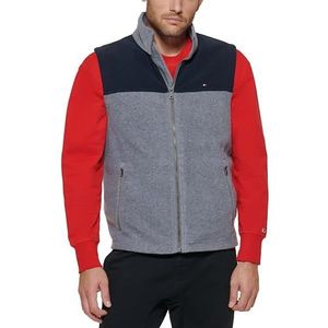 Tommy Hilfiger Polar Vestpolar voor heren chaleco Forro Polar.chaleco Forro Polar.133, Navy/Lichtgrijs, M