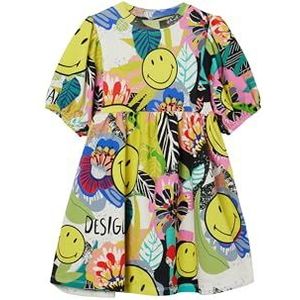 Desigual Vest_baia Jurk voor meisjes, geel, 12 Jaren