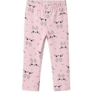 NAME IT Meisje Nmfdavina SWE Legging Bru, Corsage/AOP: Konijntjes, 92, Corsage/Aop: Konijntjes, 92