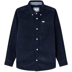 Pepe Jeans Dysart Overhemd voor jongens, Blauw (Dulwich), 10 Jaar