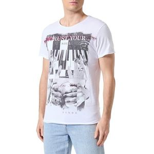 KEYLARGO Heren T-shirts MT Circle of Life Round, wit (1000), XXL