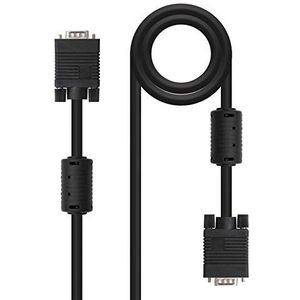 Monkey Ladder SVGA-kabel met Ferrietmonitor, projector en pc, HDB15/M-HDB15/M, zwart, 3 m