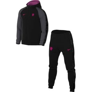 Nike Fc Chelsea Third FZ3804-010 Voetbal-trainingspak van geweven materiaal met capuchon (heren), zwart/antraciet/roze Prime, M