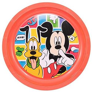 Stor Mickey Mouse herbruikbaar kinderbord van kunststof