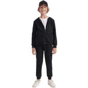 DeFacto Boy's Gebreide onderbroek, zwart, 8-9 Jaren