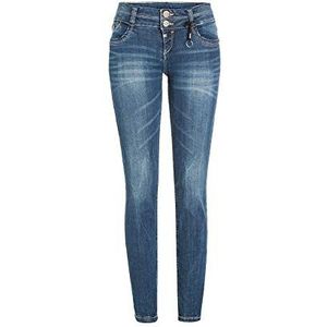 Timezone Dames Slim Enyatz- 92% katoen, 7% T-400, 1% elastaan Slim Jeans, blauw (Blue Royal Wash 3065), 32W x 30L