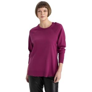 DeFacto Gebreide damesmode - stijlvolle gebreide trui blouses & tunieken voor dames - keuze aan truien - fijn gebreide truien en truien, T. fuchsia, XL
