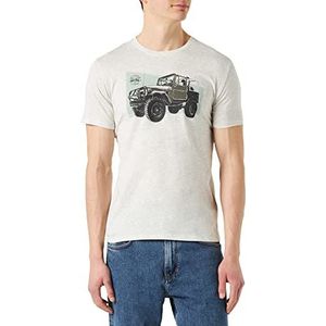 Teddy Smith T-shirt met ronde hals - T-Cars MC, Wit Ivoor Chinees een, XL