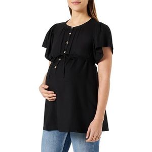 Noppies Dames Blouse Cotia Nursing Short Sleeve All Over Print Blouse, Black - P090, 38