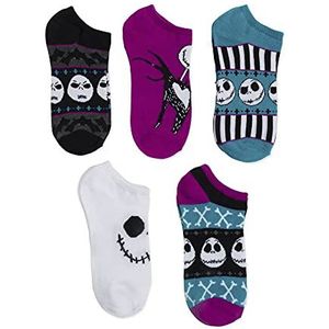 Disney Women's Nightmare Before Christmas 5 Pack No Show Socks