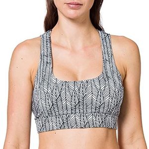 iNTiMUSe Yogatop voor dames met zachte bekleding, grijs (grijs melange 026), L