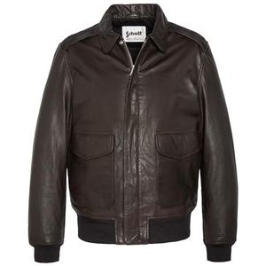 Schott NYC Lcflyvint Leren jas voor heren, Bruin, M