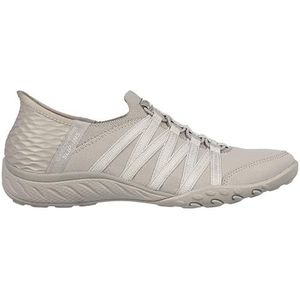 Skechers Dames BREATHE-EASY ROLL-with-ME Sneaker, Taupe, 5 UK, Taupe, 5 UK Wide