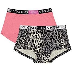 Vingino Girl's NIMAL 2PACK Underwear, Deep Black, XL